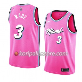 Miami Heat Dwyane Wade 3 2018-19 Nike Vaaleanpunainen Miesten Pelipaidat Swingman 